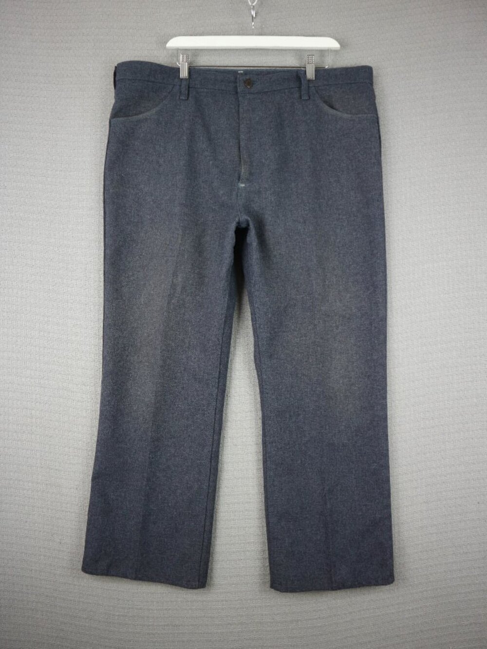 Wrangler Made in Usa Vintage 1980s Polyester Straight Cut Slacks 40x30